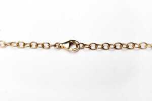 A garnet necklace in gold plated sterling silver - 4