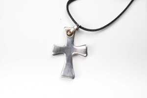 A Georg Jensen Georg Jensen Sterling Silver Cross pendant design no. 565 - 2