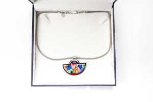A Freywille "Hommage a Hundertwasser" pendant and necklace - 5