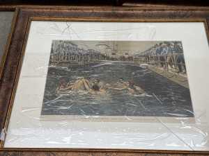 Set of three framed prints of New York scenes - 4