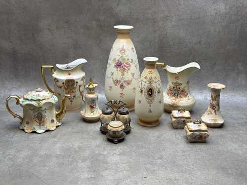 Antique English porcelain blush ware