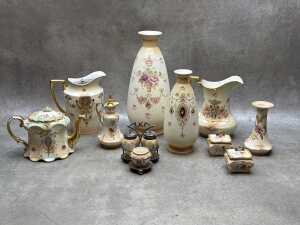 Antique English porcelain blush ware