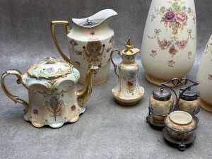 Antique English porcelain blush ware - 3