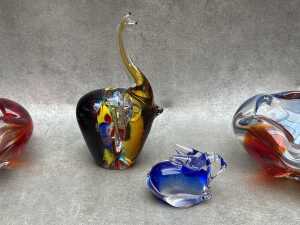 Mid-century glass decorative items - 2