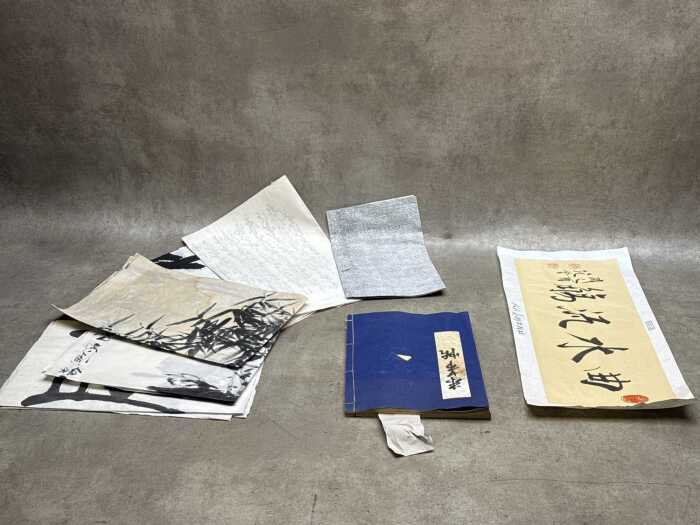 Seven unmounted Chinese calligraphy
