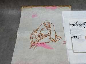 Group of Chinese traditional ink paintings and calligraphic art - 2