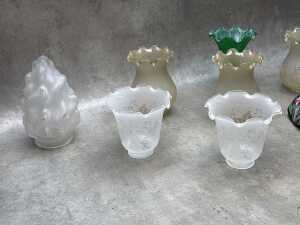 Assorted glass lampshades - 2
