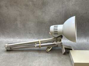 Two retro architects' height adjustable drawing board lamps including Luxo - 2
