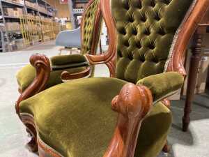 Victorian ladies' and gents' chairs - 3