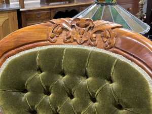 Victorian ladies' and gents' chairs - 4