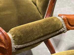 Victorian ladies' and gents' chairs - 7