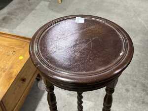 Mahogany Barley twist jardini&egrave;re stand - 2