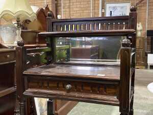 Mahogany Whatnot - 2