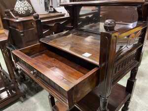Mahogany Whatnot - 4