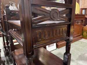 Mahogany Whatnot - 6