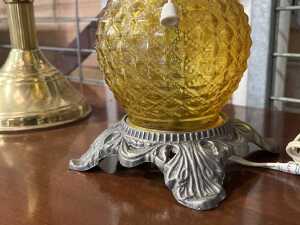 Two kerosene style electric table lamps - 3