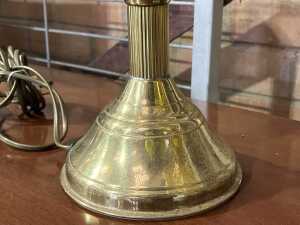 Two kerosene style electric table lamps - 5