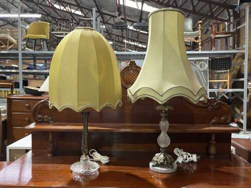 Two table lamps
