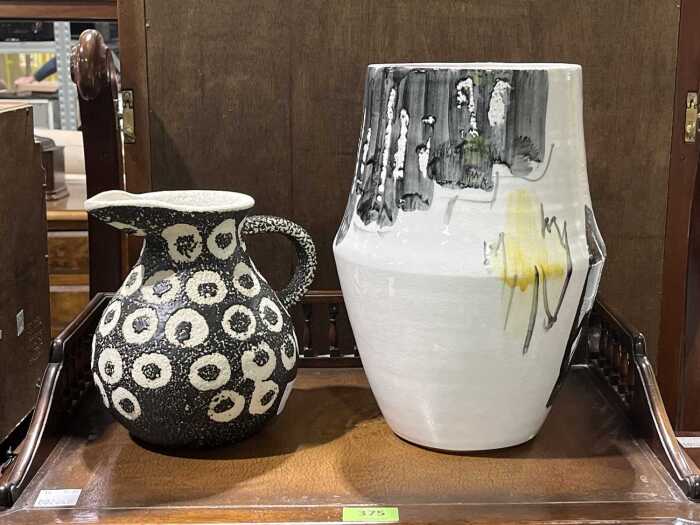 Vase and contemporary jug