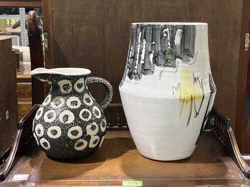 Vase and contemporary jug