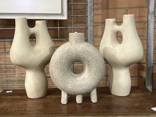 Three modern ceramics