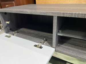 Modern two-tone entertainment unit - 3