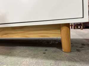 Modern white entertainment unit - 4
