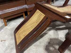 Victorian walnut steamer deck chair - 4