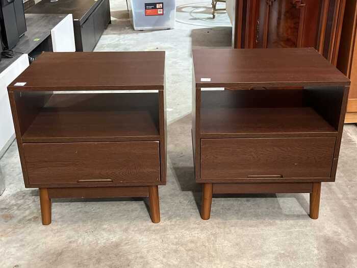 Pair of modern bedside tables