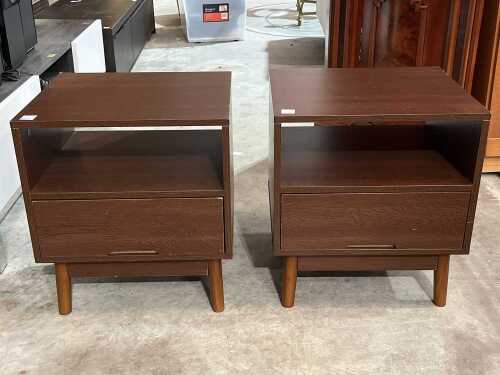 Pair of modern bedside tables