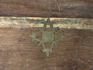 Antique Chinese spice cabinet with brass mounts - 7