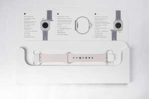 An Apple watch SE 2nd gen and sports band - 4