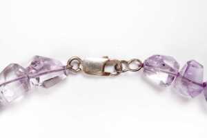 A Darylle Kelly amethyst necklace with sterling silver clasp - 3