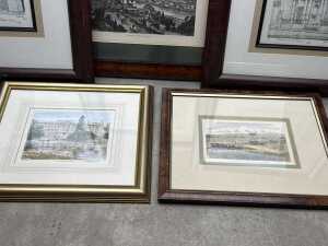 Five framed prints of scenes from around the world - 2