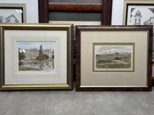 Five framed prints of scenes from around the world - 3