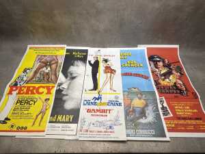 Nine vertical insert movie posters, including The Eiger Sanction - 2