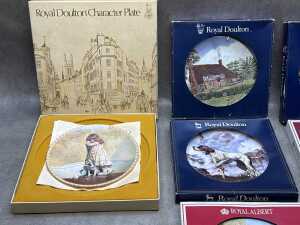 Six Royal Doulton and Royal Albert porcelain cabinet plates - 2