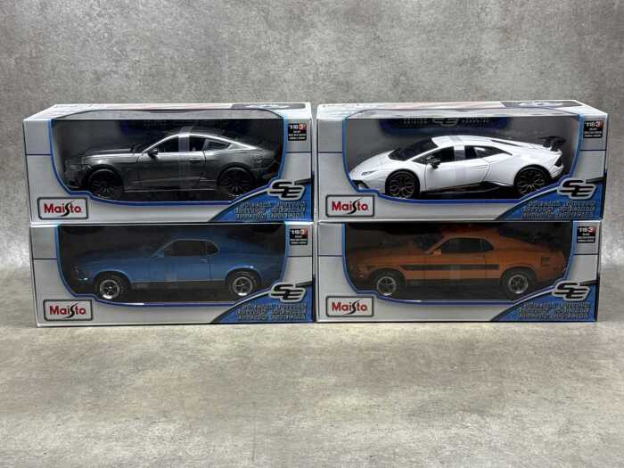 Four Maisto special edition 1:18 scale die-cast