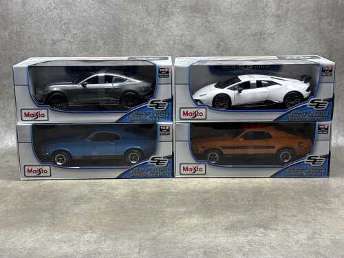 Four Maisto special edition 1:18 scale die-cast
