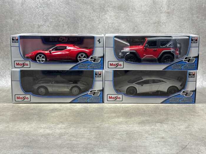 Four Maisto special edition 1:18 scale die-cast