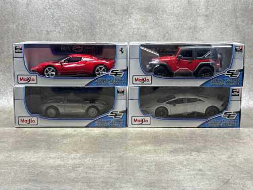 Four Maisto special edition 1:18 scale die-cast