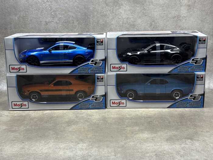 Four Maisto special edition 1:18 scale die-cast