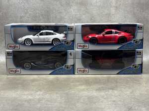Four Maisto special edition 1:18 scale die-cast