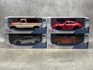 Four Maisto special edition 1:18 scale die-cast