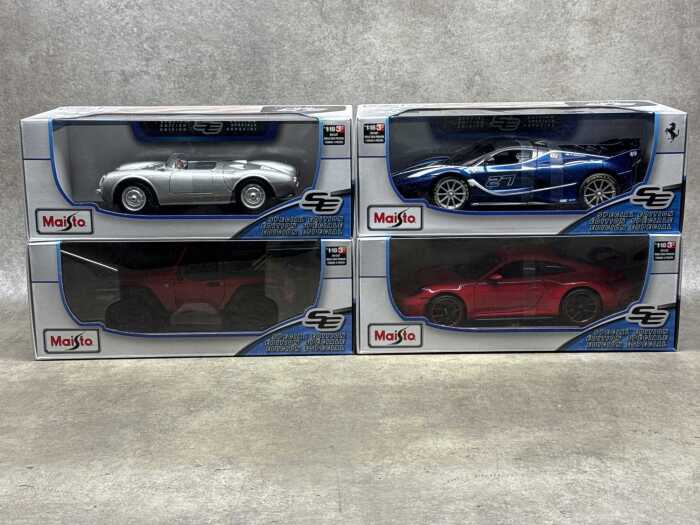 Four Maisto special edition 1:18 scale die-cast