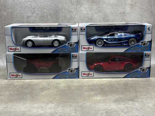 Four Maisto special edition 1:18 scale die-cast