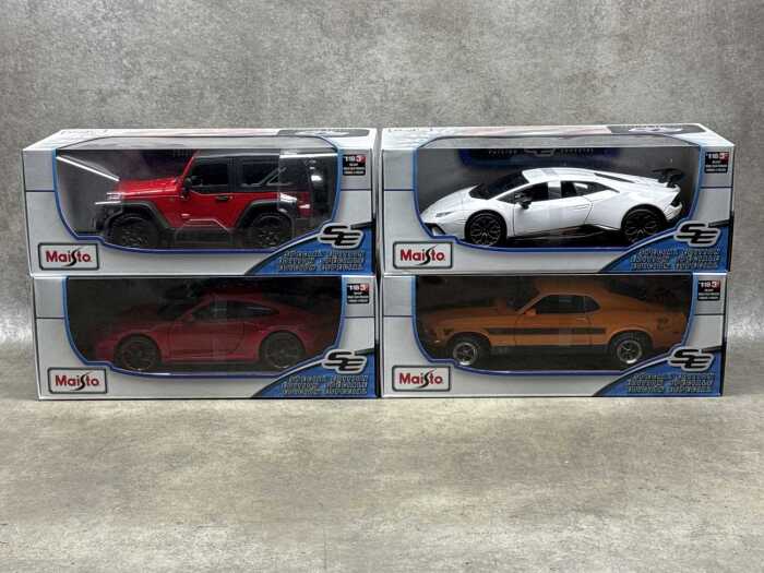 Four Maisto special edition 1:18 scale die-cast