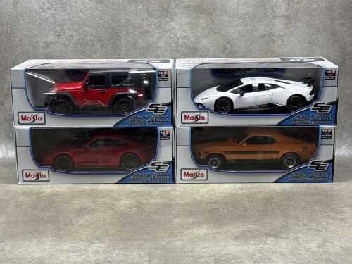 Four Maisto special edition 1:18 scale die-cast