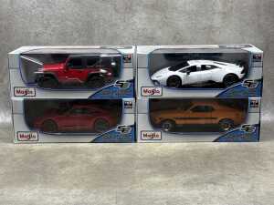Four Maisto special edition 1:18 scale die-cast
