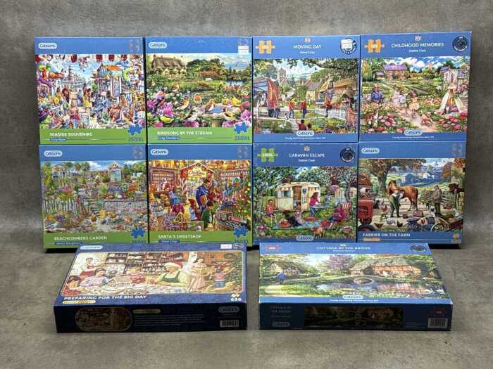 Ten Gibsons jigsaw puzzles